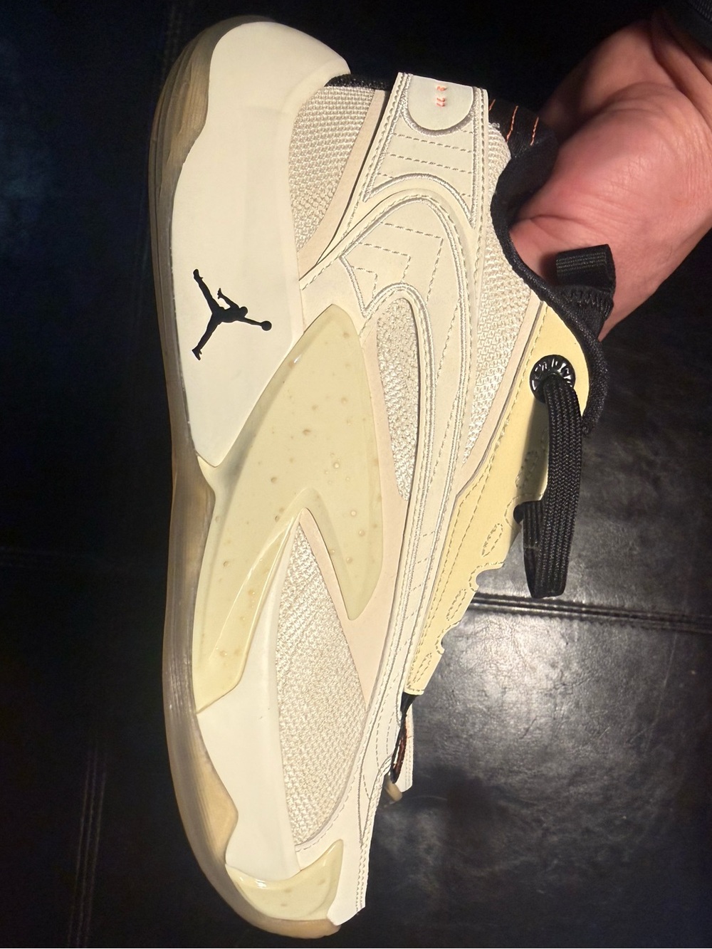 Jordan Luka 2 White Black Orange Men's size 5.5 Athletic Sneaker Low (SAMPLE)